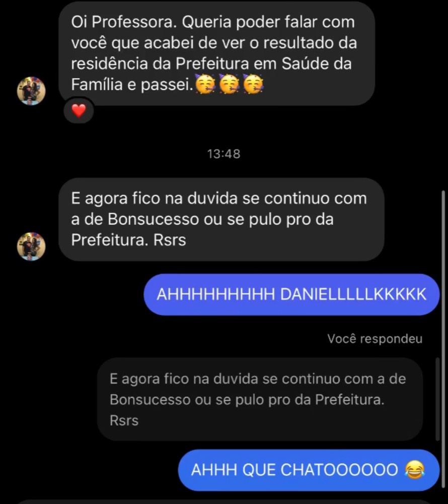 Depoimento de aluna do Cuidando da Carreira