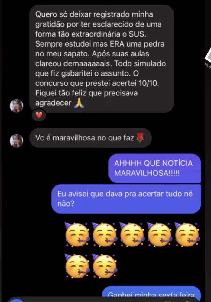 Depoimento de aluna do Cuidando da Carreira