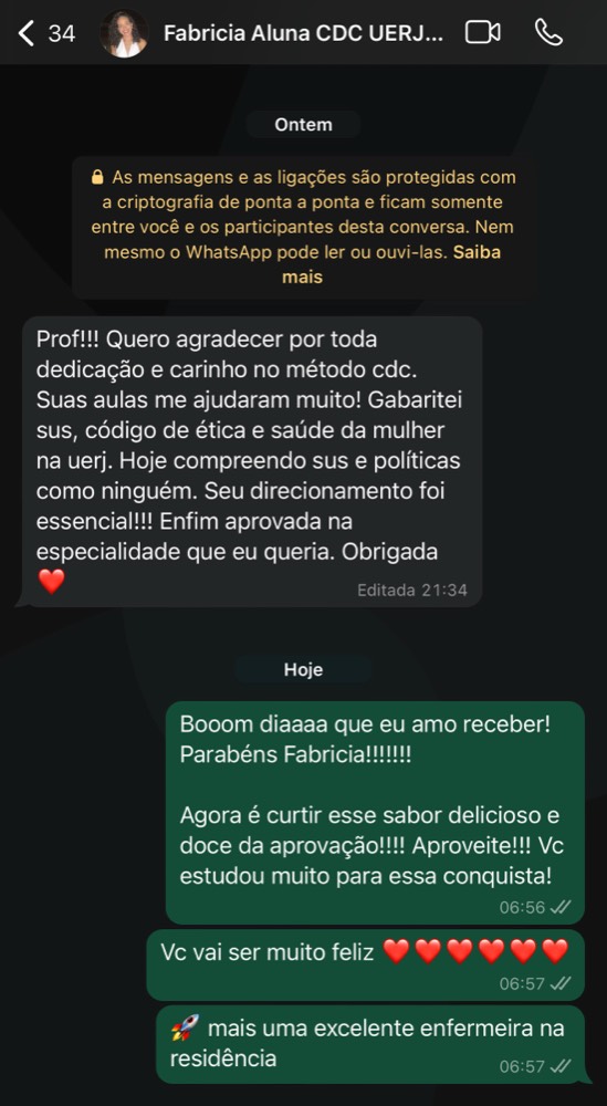 Depoimento de aluna do Cuidando da Carreira
