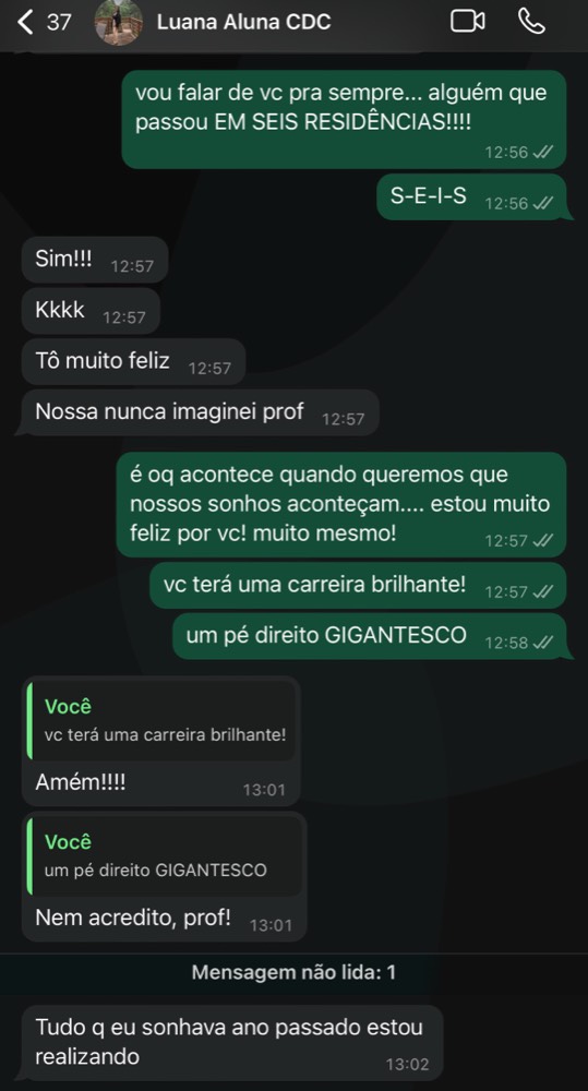 Depoimento de aluna do Cuidando da Carreira