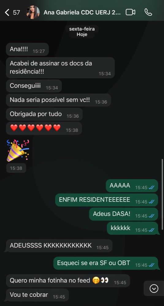 Depoimento de aluna do Cuidando da Carreira