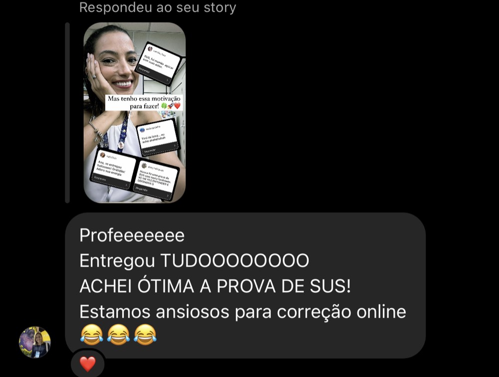 Depoimento de aluna do Cuidando da Carreira