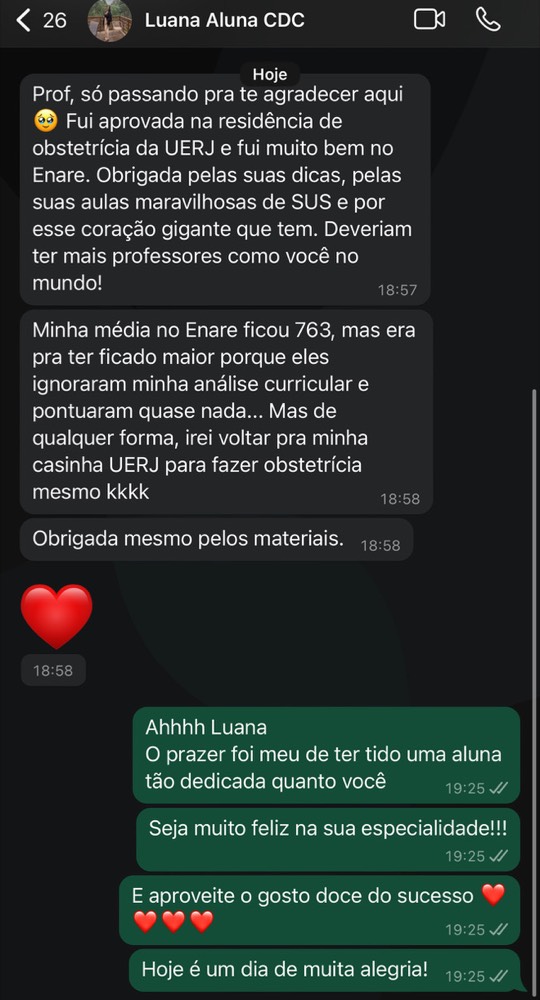 Depoimento de aluna do Cuidando da Carreira